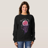 Cute is geen Jelly Jealous Jellyfish Pink Trui (Voorkant volledig)