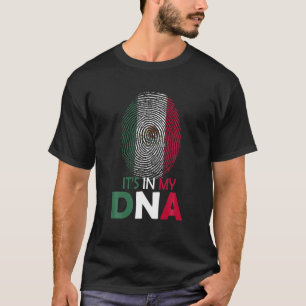 Cute is in mijn DNA Mexicaanse vlag Mexico Pride C T-shirt