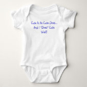 Cute is net zoals Cute Quote doet Romper (Voorkant)