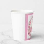 Cute It’s a Girl Baby Announcement  Papieren Bekers (Rechts)