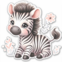 Cute It Up! Zebra op maat gesneden scrapbooking st