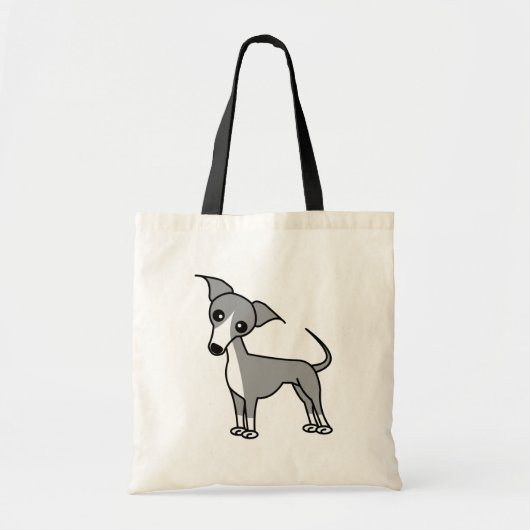 Cute Italy Greyhound - Grey Tote Bag (Voorkant)
