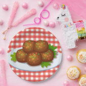 Cute Italy-meatball-diner Papieren Bordje (Feest)
