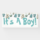 Cute it's a Boy Welcome Home Banner (Horizontaal)