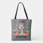 Cute it's an Ostrich Ding Tote Bag (Achterkant)