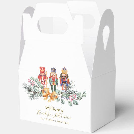 Cute It's Cold Outside Nutcracker Baby Shower Bedankdoosjes (Open)