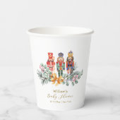 Cute It's Cold Outside Nutcracker Baby Shower  Papieren Bekers (Achterkant)