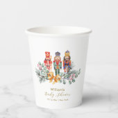 Cute It's Cold Outside Nutcracker Baby Shower Papieren Bekers (Voorkant)