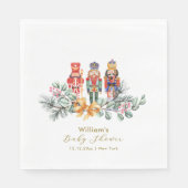 Cute It's Cold Outside Nutcracker Baby Shower Servet (Voorkant)
