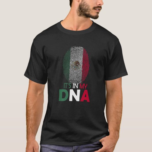 Cute It's In My DNA Mexican Flag Mexico Pride Cinc T-shirt (Voorkant)
