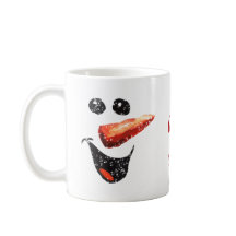 Cute It's Snewing Bold Snowman Face Name Monogram