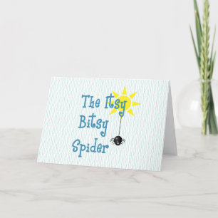 Cute Itsy Bitsy Spider Birthday Kaart