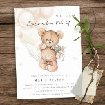 Cute Ivory Barly Wait Balloon Baby shower Uitnodig Bedankkaart<br><div class="desc">Neem contact met mij op via yellowfebstudio@gmail.com voor meer aanpassingen of andere overeenkomende objecten.</div>