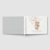 Cute Ivory Barly Wait Beer Balloon Baby shower Gastenboek (Volledig)