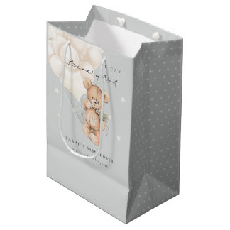 Cute Ivory Barly Wait Beer Balloon Baby shower Medium Cadeauzakje