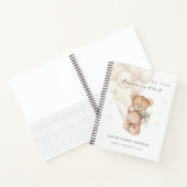 Cute Ivory Barly Wait Beer Balloon Baby shower Notitieboek (Binnen)