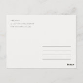 Cute Ivory Beer Barly Wait Balloon Baby shower Briefkaart (Achterkant)