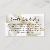 Cute Ivory Coquette Bow Books for Baby Informatiekaartje (Voorkant)