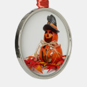 Cute Jack O Lantern Happy Halloween Metalen Ornament (Rechts)