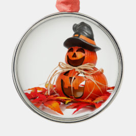 Cute Jack O Lantern Happy Halloween Metalen Ornament
