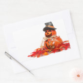 Cute Jack O Lantern Happy Halloween Rechthoekige Sticker (Envelop)