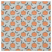 Cute Jack-O-Lantern pomkins & Bats Pattern Stof (Swatch)
