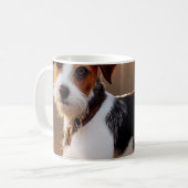 Cute Jack Russel Terrier Dog Foto Koffiemok (Voorkant links)