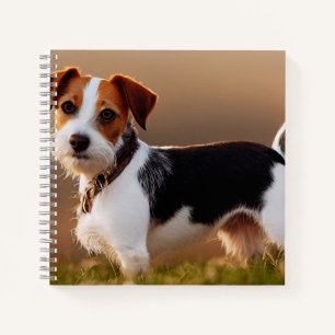 Cute Jack Russel Terrier Dog Foto Notitieboek