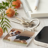 Cute Jack Russel Terrier Dog Foto Sleutelhanger (Voorkant Rechts)
