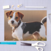 Cute Jack Russel Terrier Dog Foto Tissuepapier (Craft)