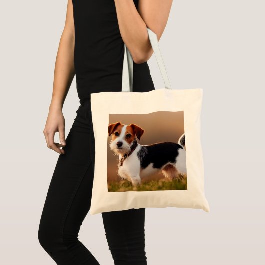 Cute Jack Russel Terrier Dog Foto Tote Bag (Voorkant (product))