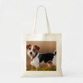 Cute Jack Russel Terrier Dog Foto Tote Bag (Voorkant)