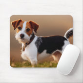 Cute Jack Russel Terrier Dog Photograph Muismat (Met muis)