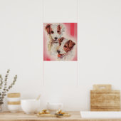 CUTE Jack Russell-doodsbange Poster (Keuken)