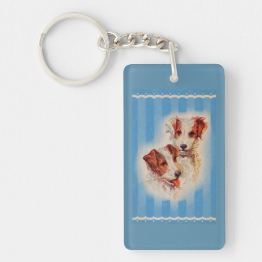 CUTE Jack Russell-doodsbange Sleutelhanger (Voorkant)
