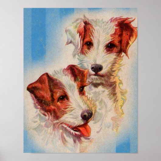 CUTE Jack Russell-doodsmannen Poster (Voorkant)