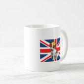 Cute Jack Russell met een Kroon- en Uniefacter Koffiemok (Voorkant rechts)