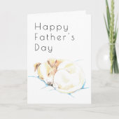 Cute Jack Russell Puppy Deco Fathers Day Card Kaart (Voorkant)