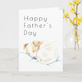 Cute Jack Russell Puppy Deco Fathers Day Card Kaart (Gele Bloem)