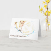 Cute Jack Russell Puppy Dog Birthday Kaart (Gele Bloem)