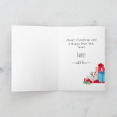 Cute Jack Russell Puppy Kerstfeestdag Kaart (Binnen)
