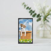 Cute Jack Russell puppy Visitekaartje (Staand voorkant)