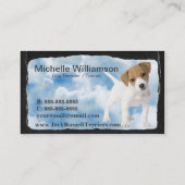 Cute Jack Russell puppy Visitekaartje (Achterkant)