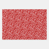 Cute Jack Russell & Red Pattern - Kerstmis Inpakpapier Vel (Voorkant 2)