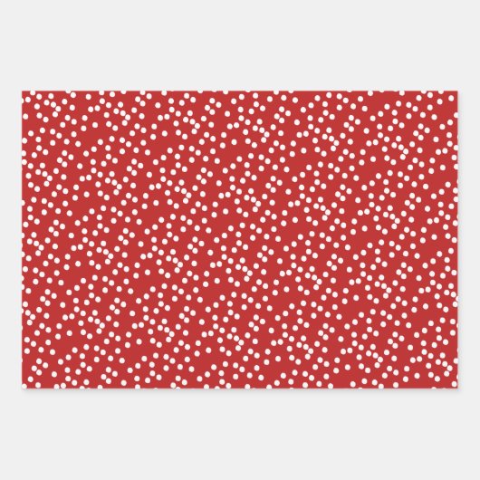 Cute Jack Russell & Red Pattern - Kerstmis Inpakpapier Vel (Voorkant 2)