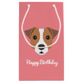 Cute Jack Russell Small Gift Bag Klein Cadeauzakje (Achterkant)