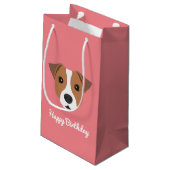 Cute Jack Russell Small Gift Bag Klein Cadeauzakje (Achterkant Gekanteld)