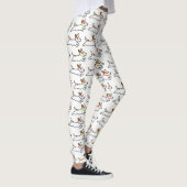 Cute Jack Russell Terrier Cartoon Dogs Pattern Leggings (Rechts)