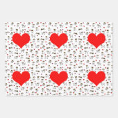Cute Jack Russell Terrier Cartoon Gift Wrap Set Inpakpapier Vel (Voorkant 3)