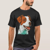 Cute Jack Russell Terrier Dog on Jack Russell Terr T-shirt (Voorkant)